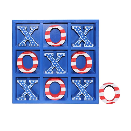 Red, White &#x26; Blue Tic-Tac-Toe Game Set by Celebrate It&#x2122;